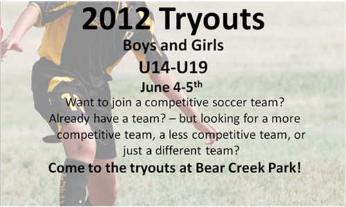 2012 Fall Try-outs