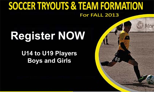 Register for the Tryouts NOW!